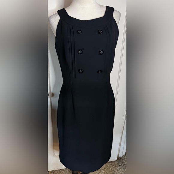 Tahari Pencil Midi Dress Racerback Sleeveless Business Office Professional - Picture 2 of 9